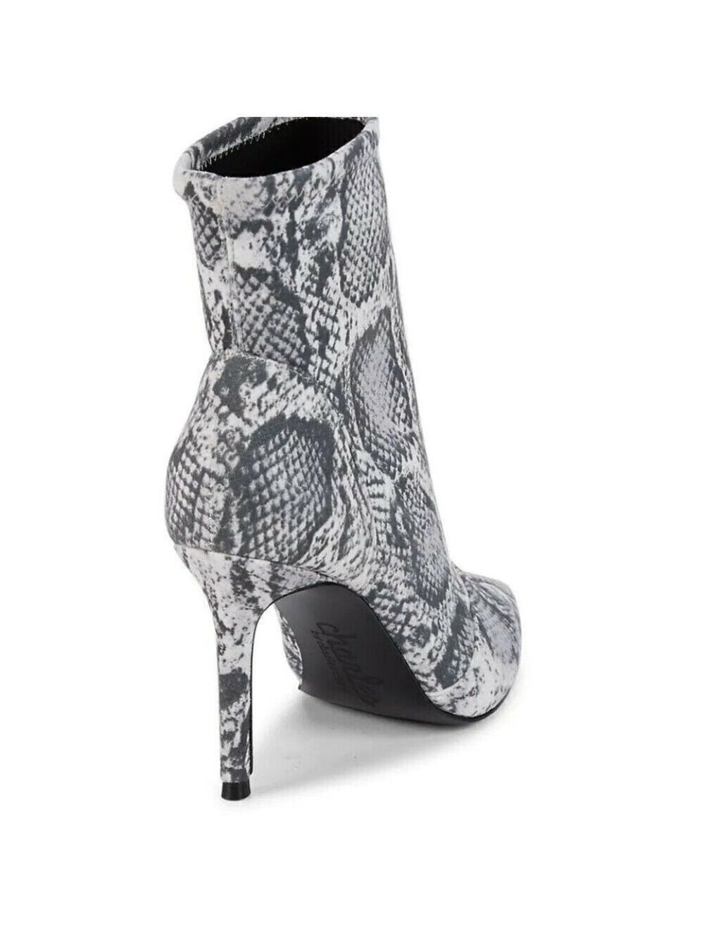CHARLES David New Stretch Ankle Boot Snake Print - Picture 7 of 8
